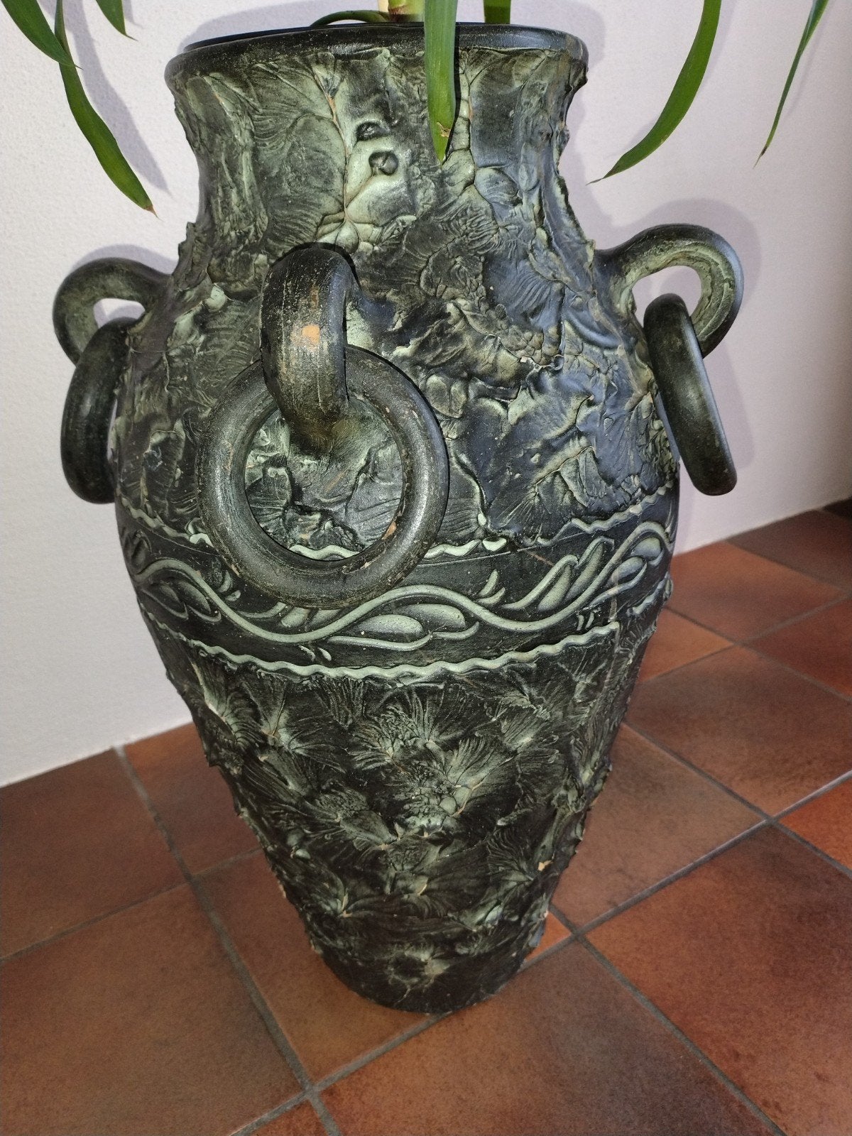 Vintage keramische Spaanse vaas, amfora, 55x30 cm, Ophalen
