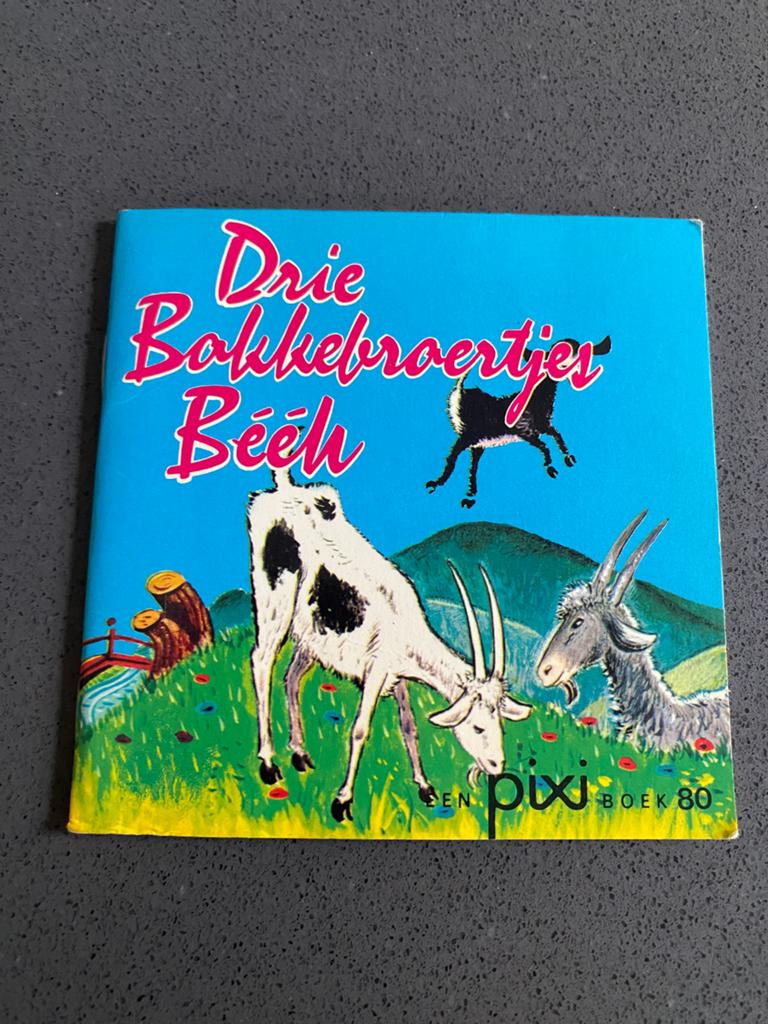 Vintage Pixi Boek nr 80 - Drie Bokkebroertjes Beeh, Boeken, Kinderboeken | Kleuters, Ophalen of Verzenden, Gelezen