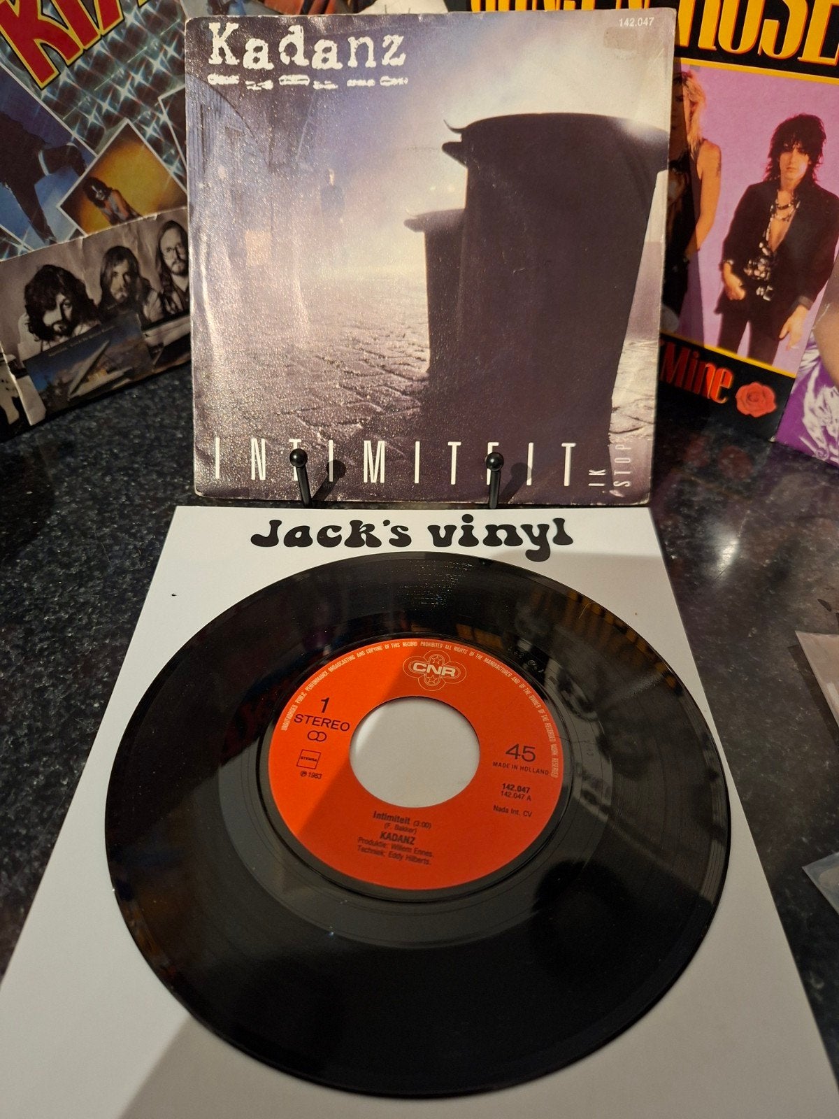 Kadanz - Intimiteit n (7 inch vinyl single) n1983, Gebruikt, 7 inch, Ophalen of Verzenden, Fotohoes