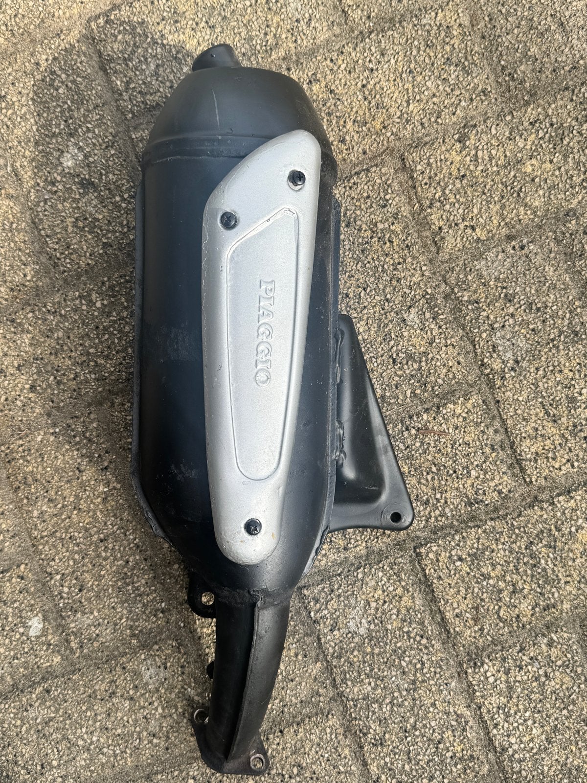 Gebruikte SE01 uitlaat voor Piaggio 125/180 - Klinkt goed!, Fietsen en Brommers, Ophalen of Verzenden, Gebruikt, Uitlaat, Piaggio