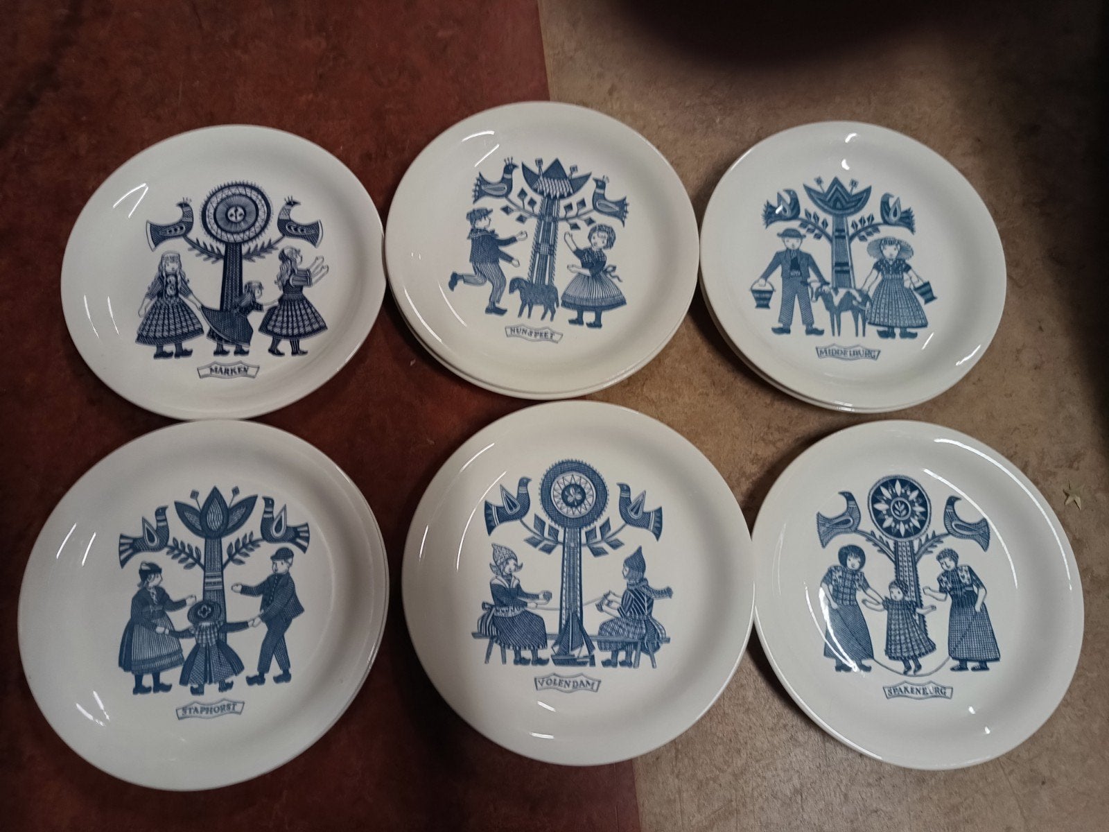 Set van 5 Royal Sphinx Maastricht wandborden, Antiek en Kunst, Ophalen of Verzenden