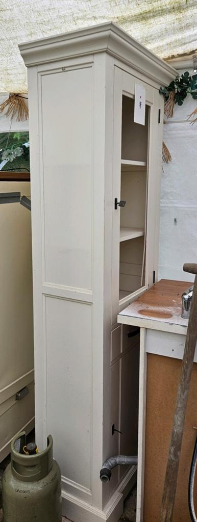 Witte hoge kast, Ophalen, Minder dan 50 cm, 150 tot 200 cm, 25 tot 50 cm