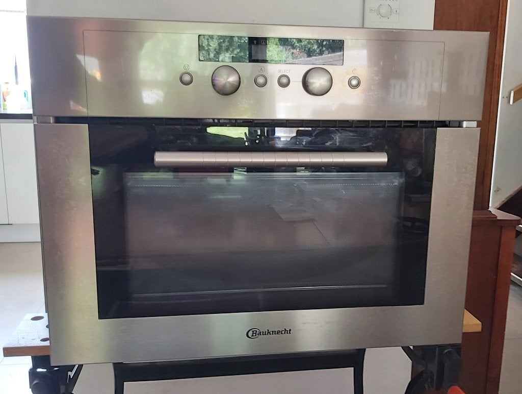 Bauknecht combimagnetron, Witgoed en Apparatuur, Magnetrons, Gebruikt, Inbouw, Combimagnetron, 45 tot 60 cm, Crisp, Grill, Hete lucht