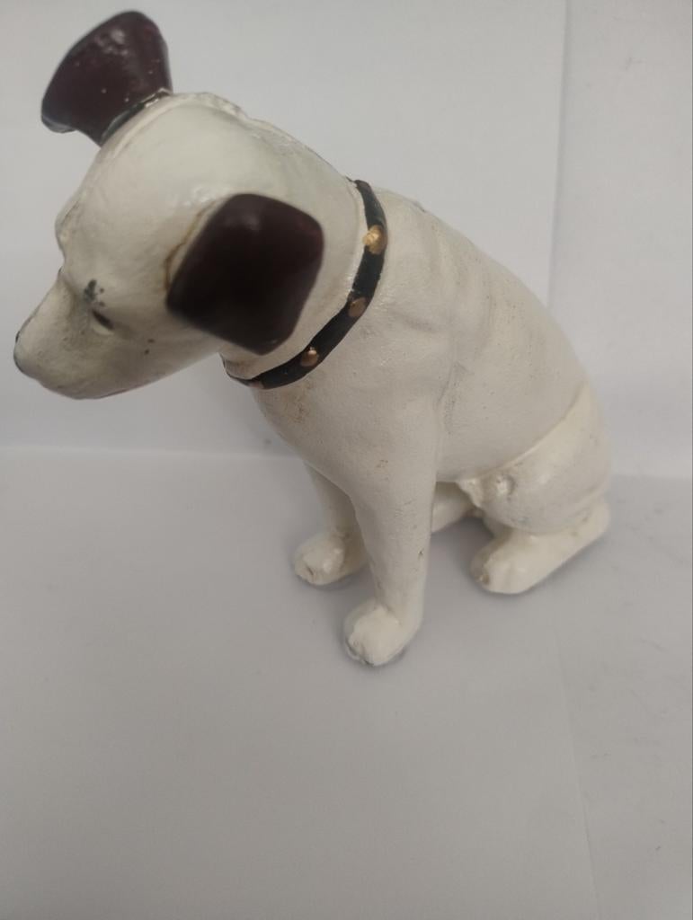 🔴 His Master Voice hond spaarpot zwaar model, Ophalen of Verzenden, Zo goed als nieuw, Steen, Aardewerk of Keramiek, Dier