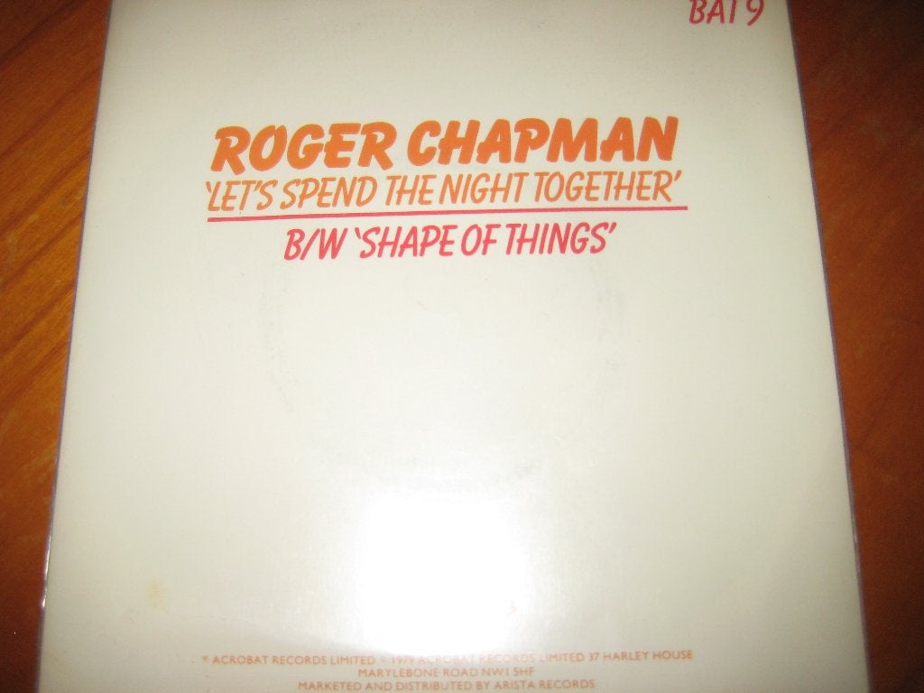 Roger Chapman: Let`s spend the night together, Ophalen of Verzenden, Zo goed als nieuw, Pop