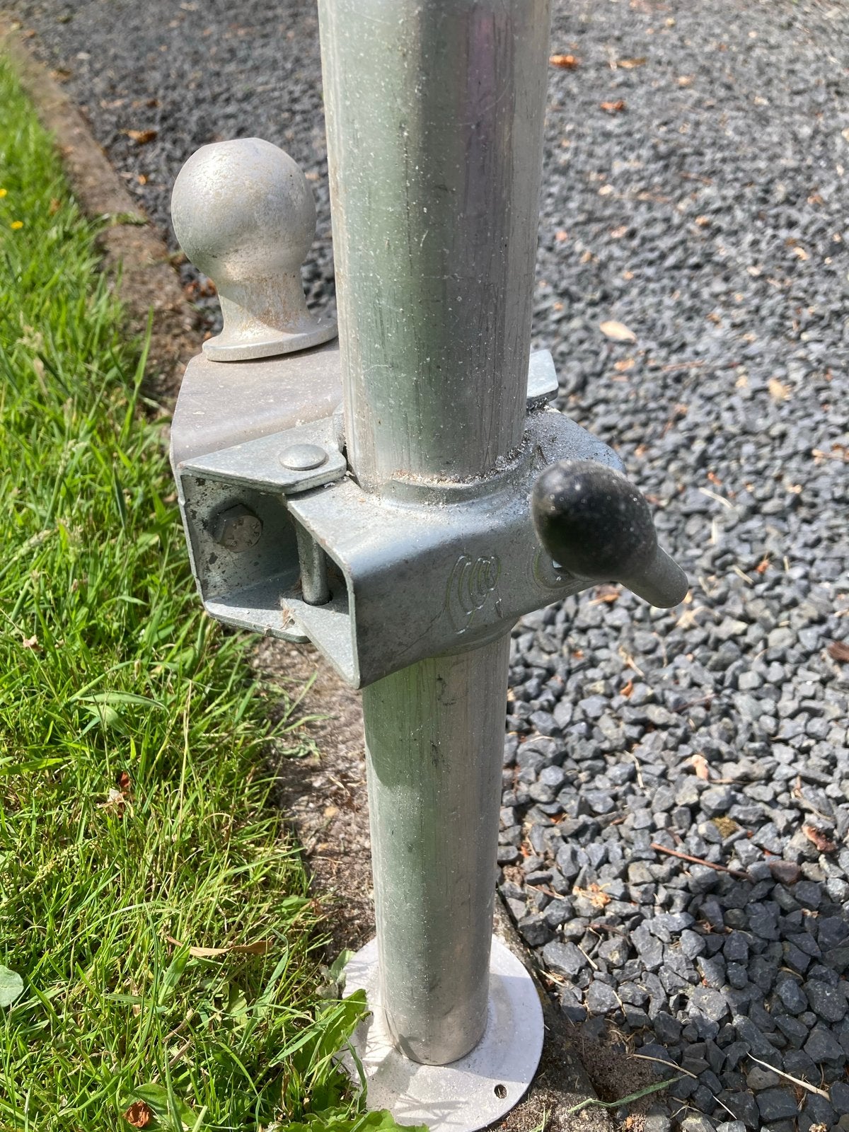 Caravan disselklem met kogel, Ophalen of Verzenden, Gebruikt