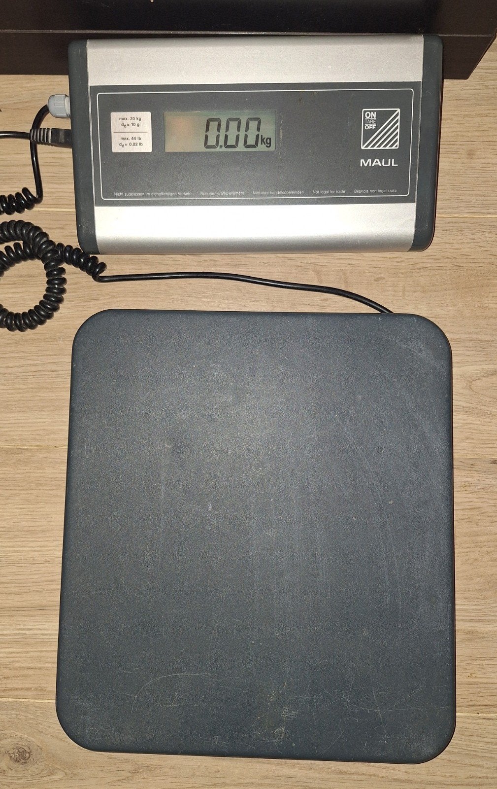 MAUL pakket weegschaal, Ophalen of Verzenden, Gebruikt, Vloerweegschaal, Minder dan 50 kg