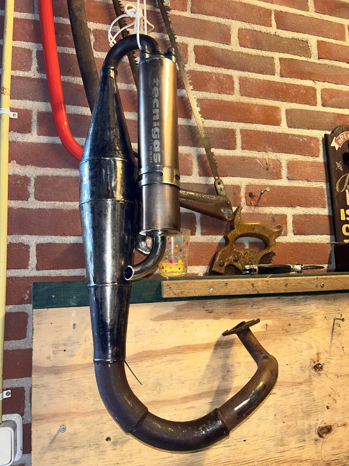 Tecnigas uitlaat voor scooter/brommer 50/70 cc, Ophalen of Verzenden, Gebruikt, Uitlaat, Tecnigas