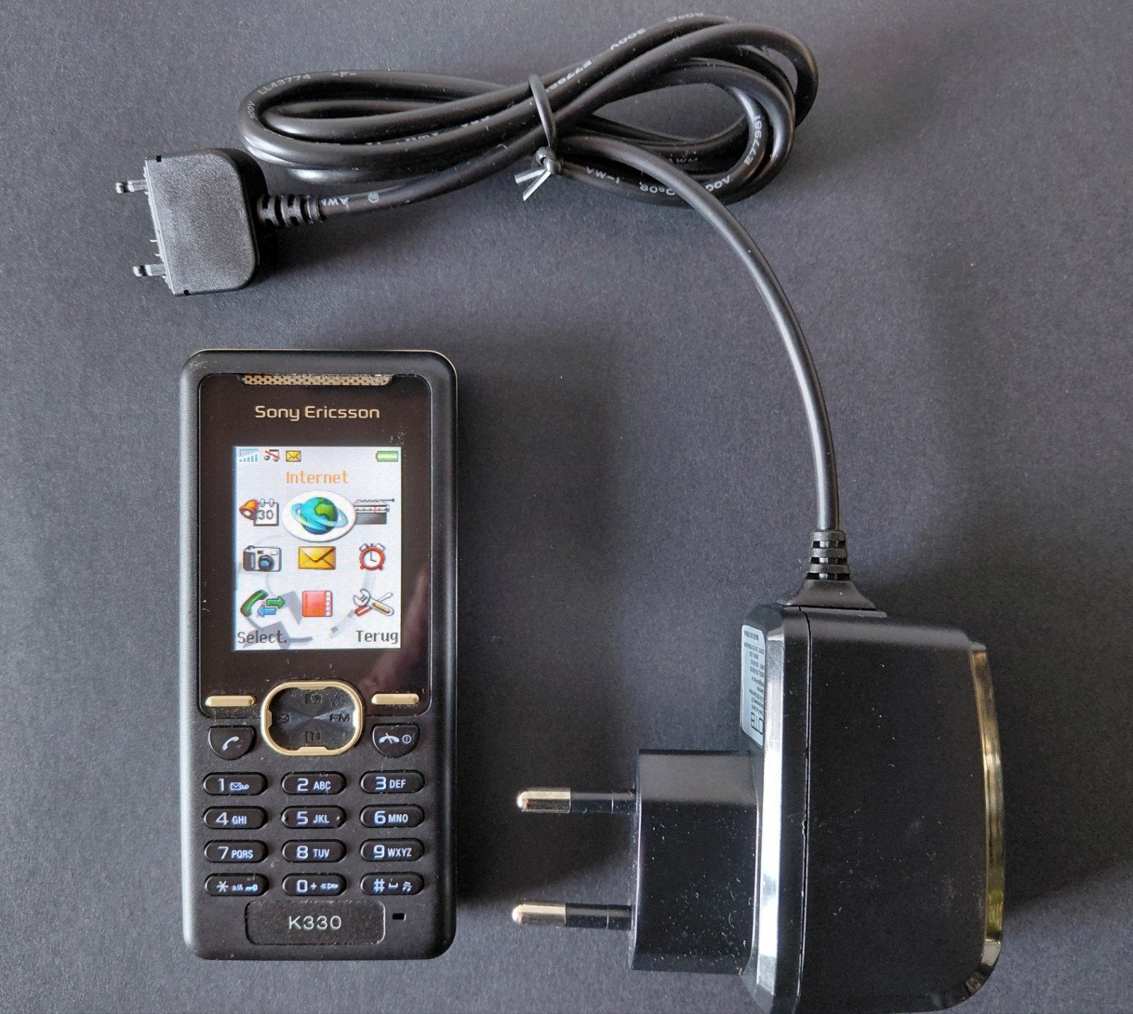 Sony Ericsson K330 - Klassieke Mobiele Telefoon, Zwart, Overige systemen, Ophalen of Verzenden, Zo goed als nieuw