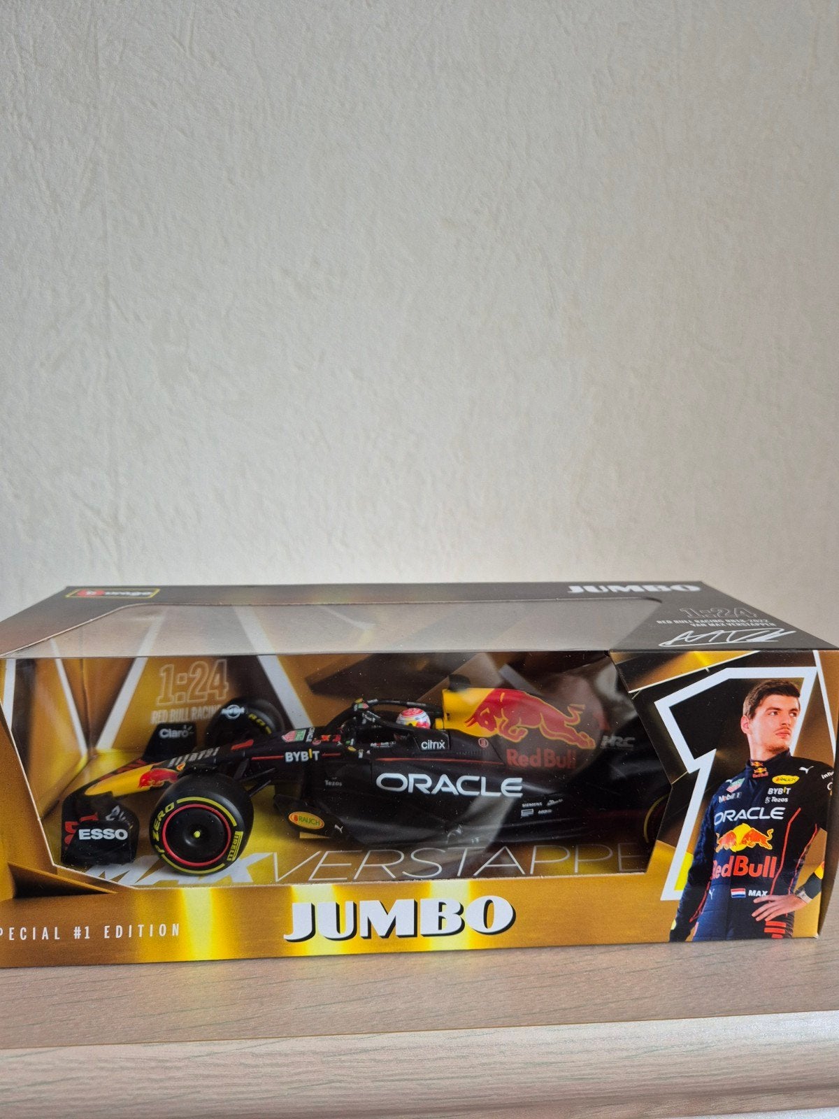 Jumbo Max Verstappen auto, Hobby en Vrije tijd, Ophalen of Verzenden, Nieuw, Bburago