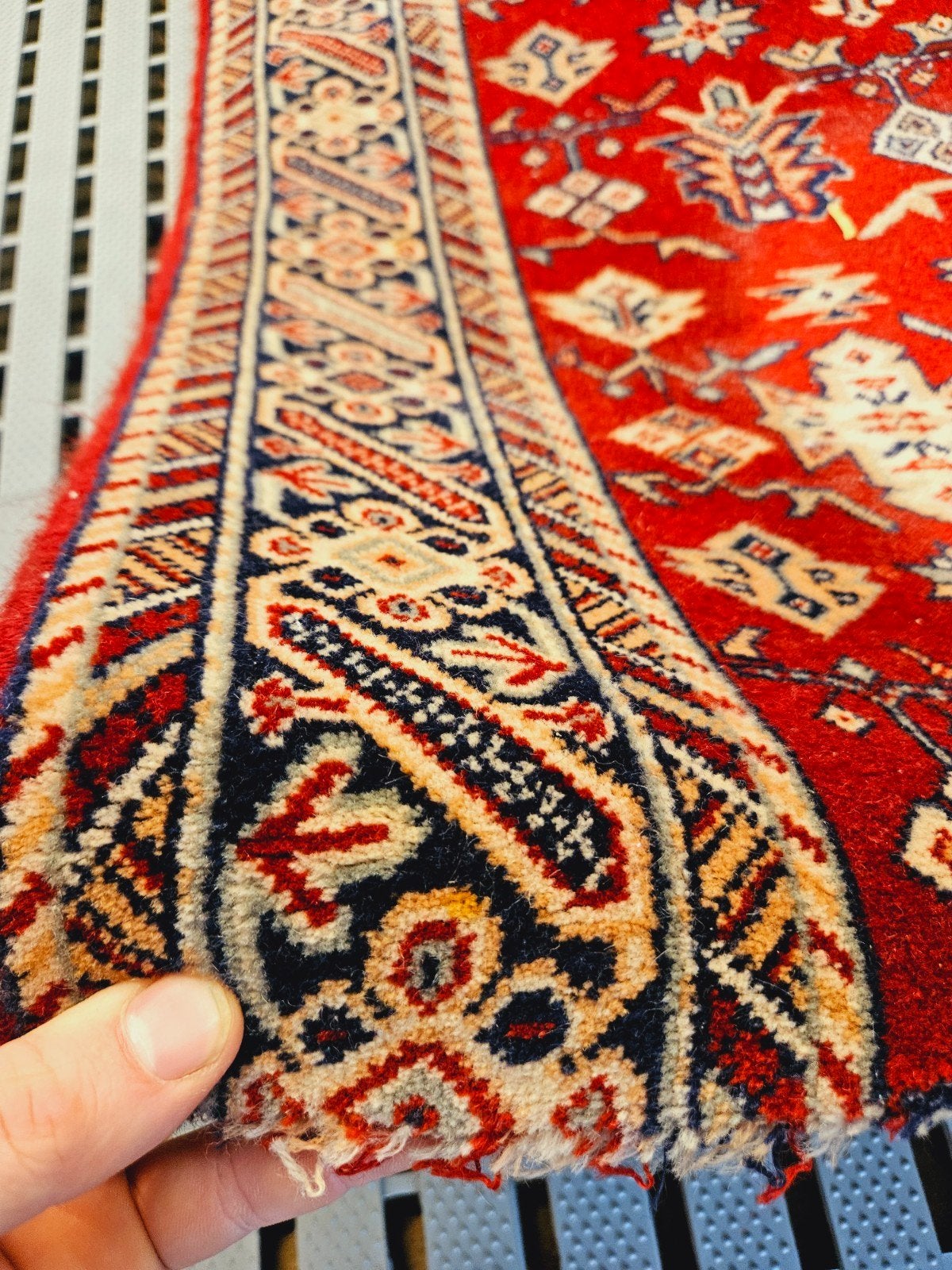 Perzische Loper. Prachtige kleuren en patronen! Weg = Weg!, Perzisch, 200 cm of meer, Zo goed als nieuw, Rechthoekig