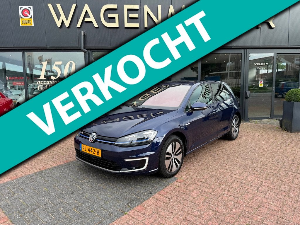 Volkswagen E-Golf E-Golf Clima|Acc|NAV|Carplay|Cam|Stoelvw, Gebruikt, Automatische klimaatregeling, 35 kWh, Origineel Nederlands