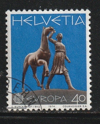 Verenigd Europa 1974 - Zwitserland - Kunstwerken, Ophalen, Gestempeld, Overige thema's