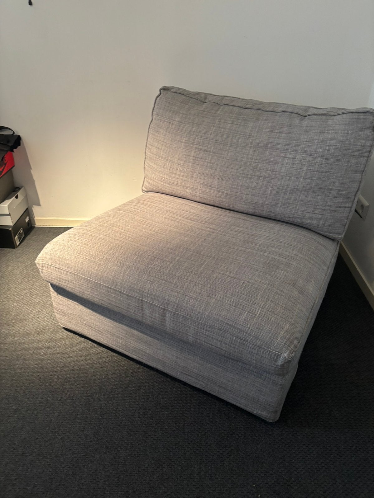 3 sofas van het type Kivik , 2 x zandkleur en 1 x grijs, Huis en Inrichting, Stoelen, Ophalen, Gebruikt, Drie, Stof