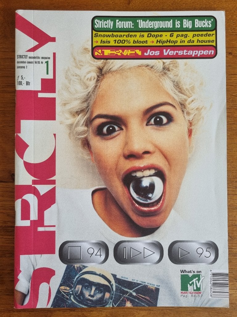 Strictly magazine dec 1994 100% Isis, Ophalen of Verzenden, Zo goed als nieuw, Muziek, Film of Tv