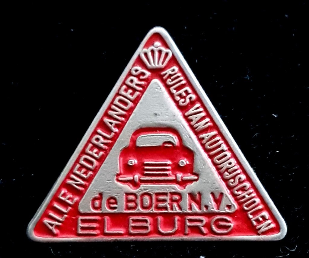 de Boer Elburg Autorijschool speld, Verzamelen, Verzenden, Nieuw, Transport, Speldje of Pin