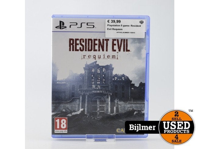 Playstation 5 game: Resident Evil Requiem, Sony, Zo goed als nieuw, Support@sony.com, 1-7-1 Konan, Minato-ku
Tokyo 108-0075
Japan