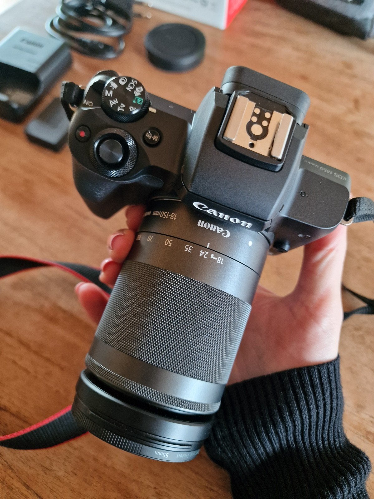 Canon EOS M50 Mark II systeemcamera met 18-150mm lens, Canon, Ophalen of Verzenden, Zo goed als nieuw, 8 keer of meer