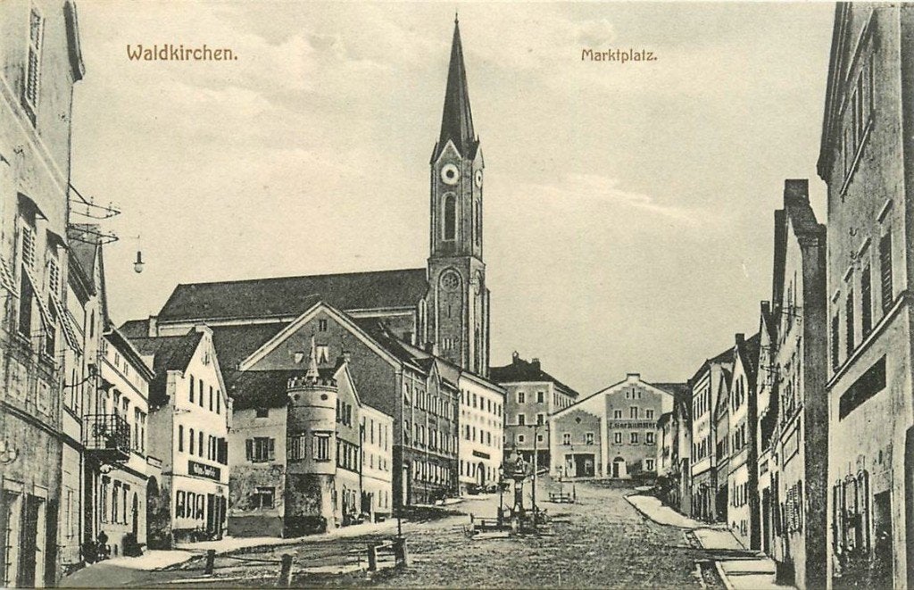 379-138-035 Waldkirchen Marktplatz, Ophalen of Verzenden, Voor 1920, Duitsland