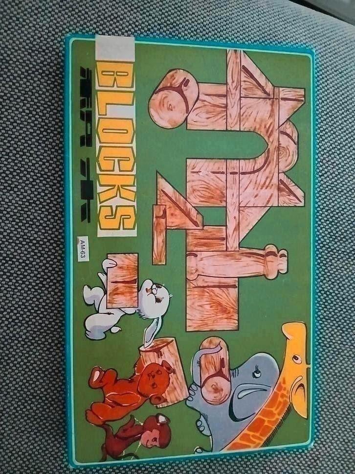 Houten Bouwblokken - Vintage Speelgoed, Ophalen of Verzenden, Gebruikt, Overige merken