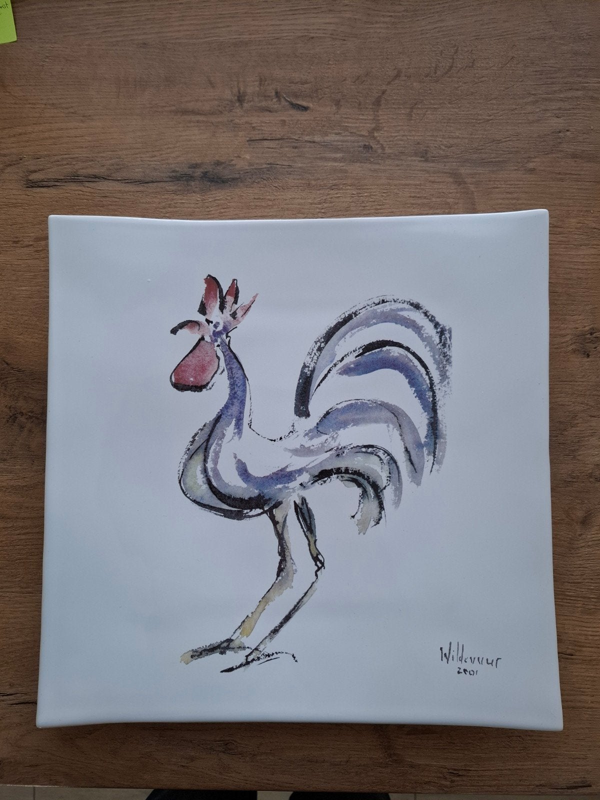 Uniek Wildevuur 2001 Keramisch Kunstwerk - Haan, Ophalen