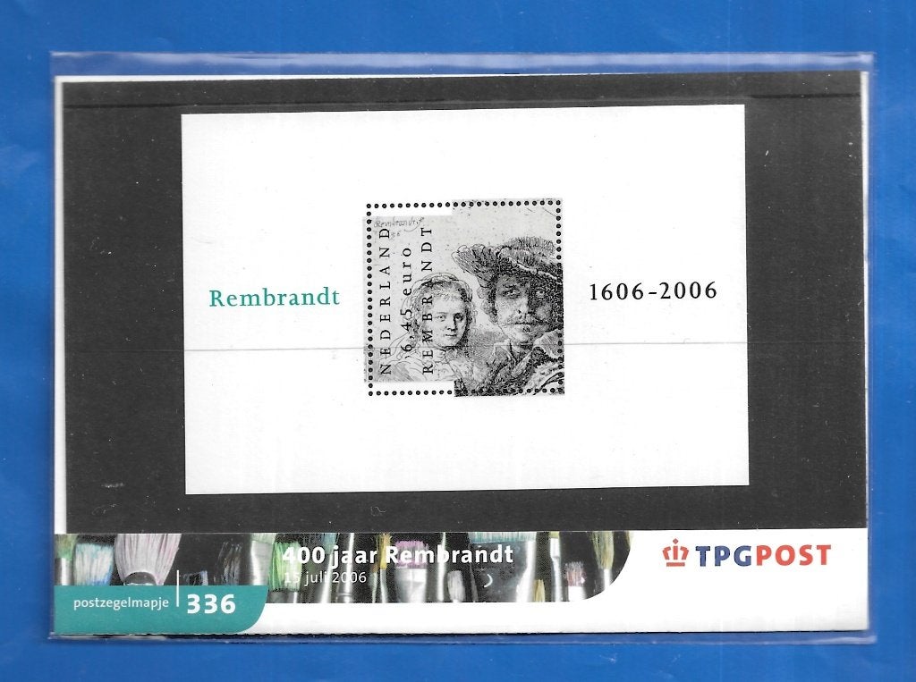 Postzegelmapje 336 - 400 jaar Rembrandt 2006, Postzegels en Munten, Verzenden, Na 1940, Postfris