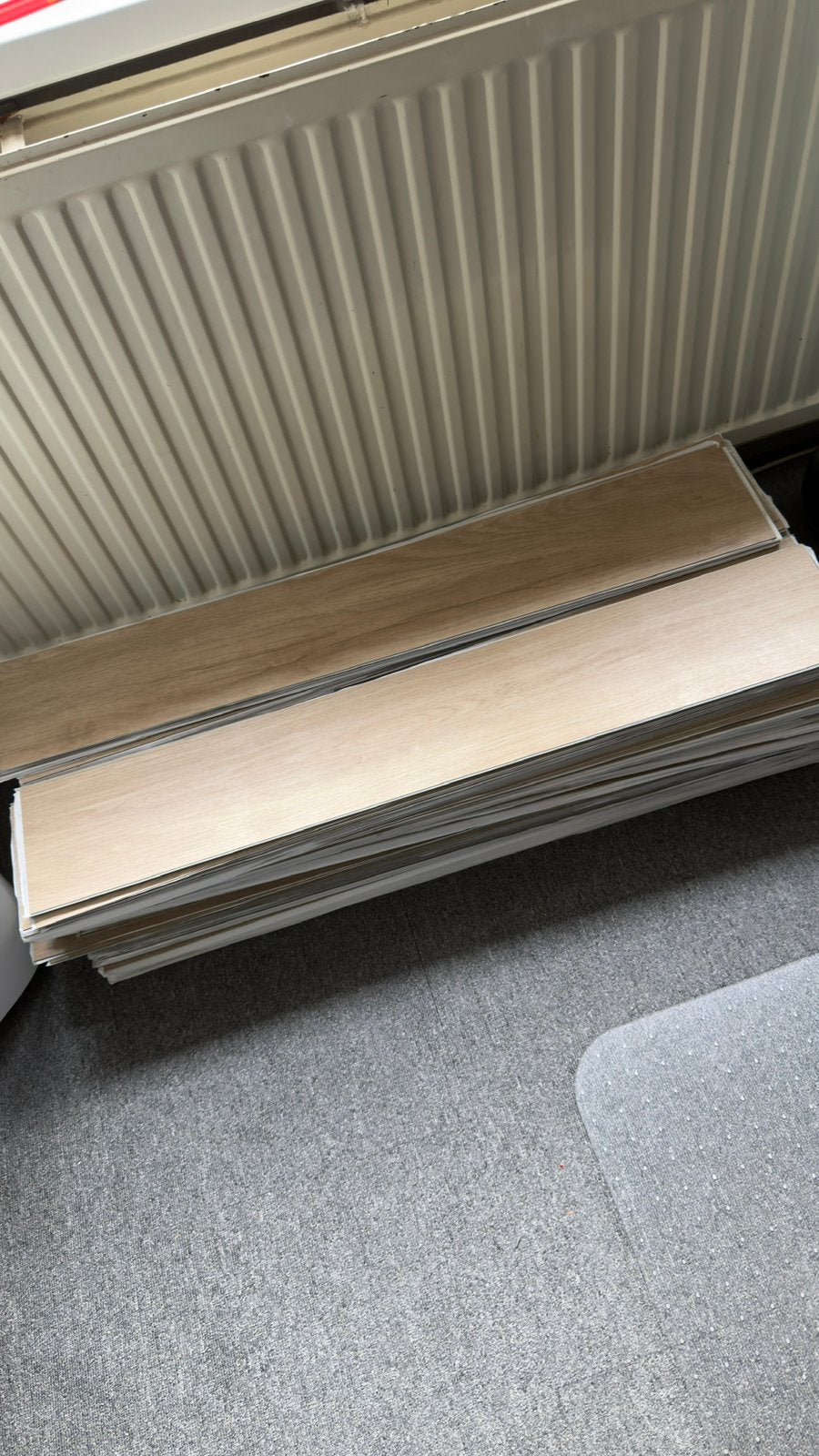 Restpartij PVC plak lamellen 198 stuks, Ophalen, Kunststof, 50 tot 150 cm, Vloerdelen of -planken