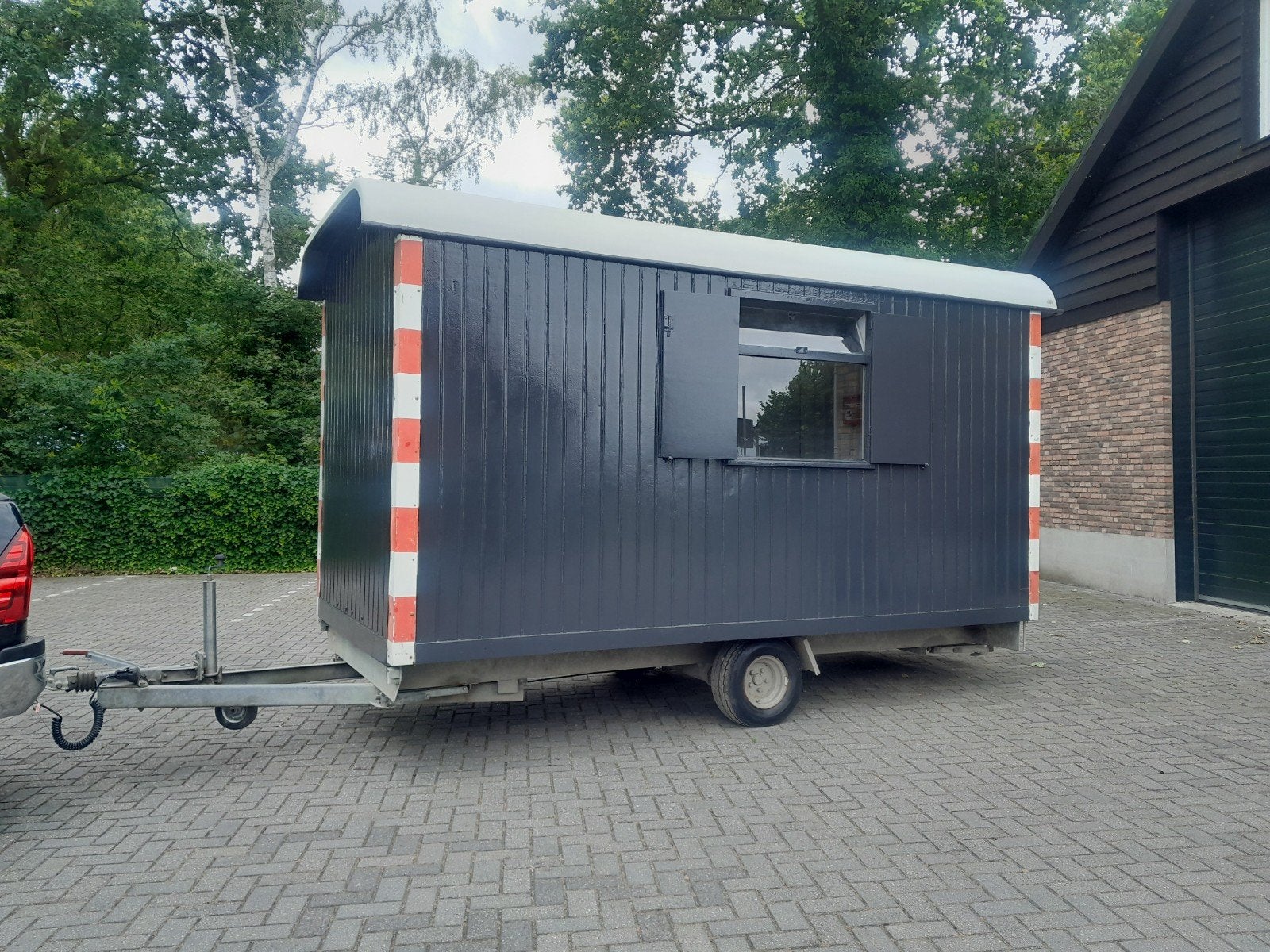 schaftwagen snelverkeer schaftkeet pipowagen keet bouwkeet, Ophalen