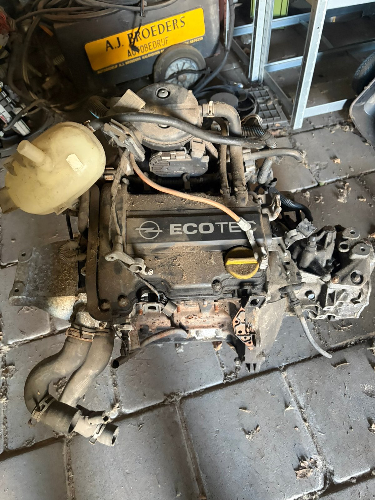 Opel EcoTec X10XE motor inclusief versnellingsbak, Auto-onderdelen, Ophalen, Opel