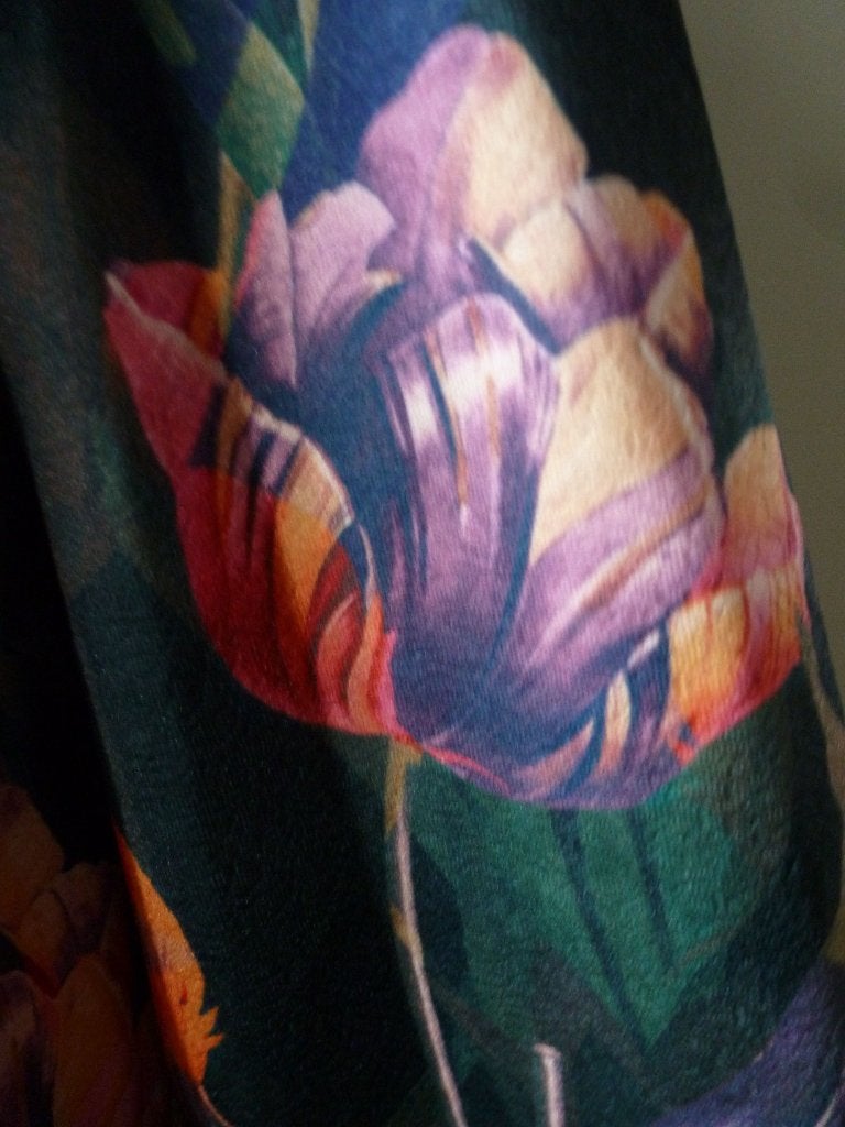 WINTER smashed lemon jurk BLOEMEN 42 -GRATIS zend, Overige kleuren, Verzenden, Maat 42/44 (L), Nieuw
