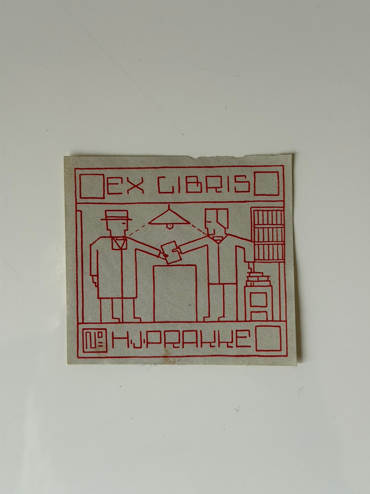 Wobbe Alkema - Ex Libris - H.J. Prakke, Ophalen of Verzenden