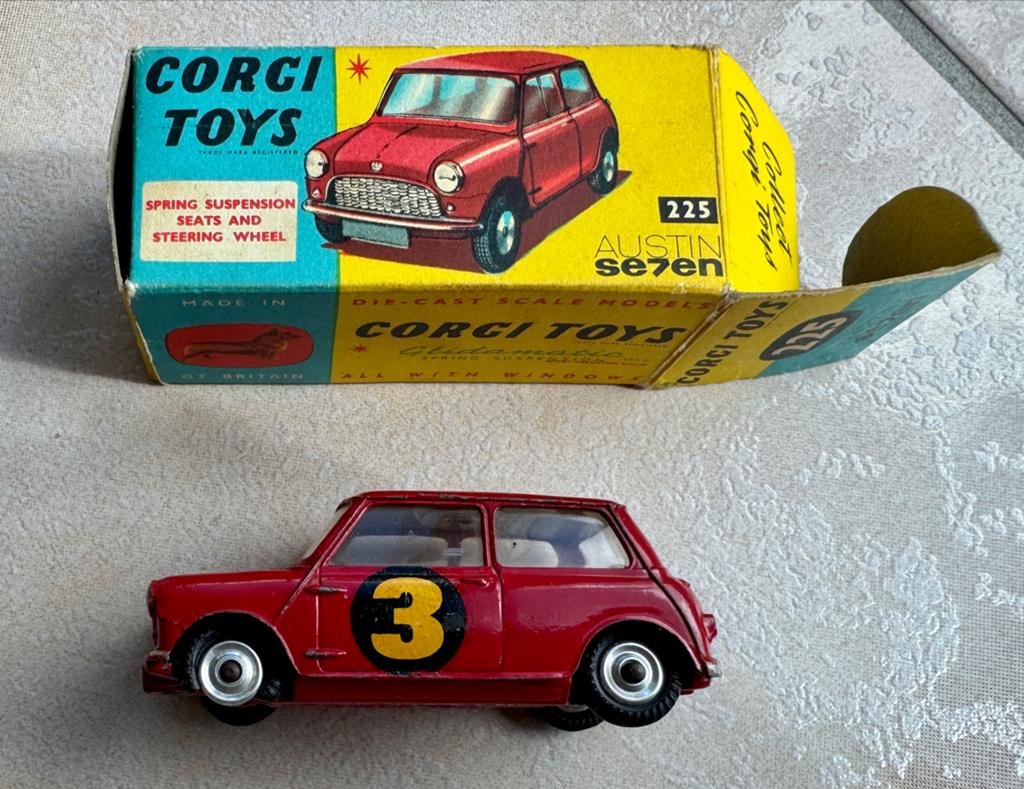 Corgi Toys Austin Seven Mini Cooper #3 met originele doos, Ophalen, Gebruikt, Auto, Overige merken