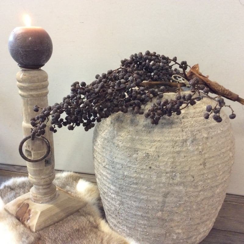 Pot aardewerk grof natuurlijke tinten, Tuin en Terras, Ophalen, Rond, Aardewerk, Binnen