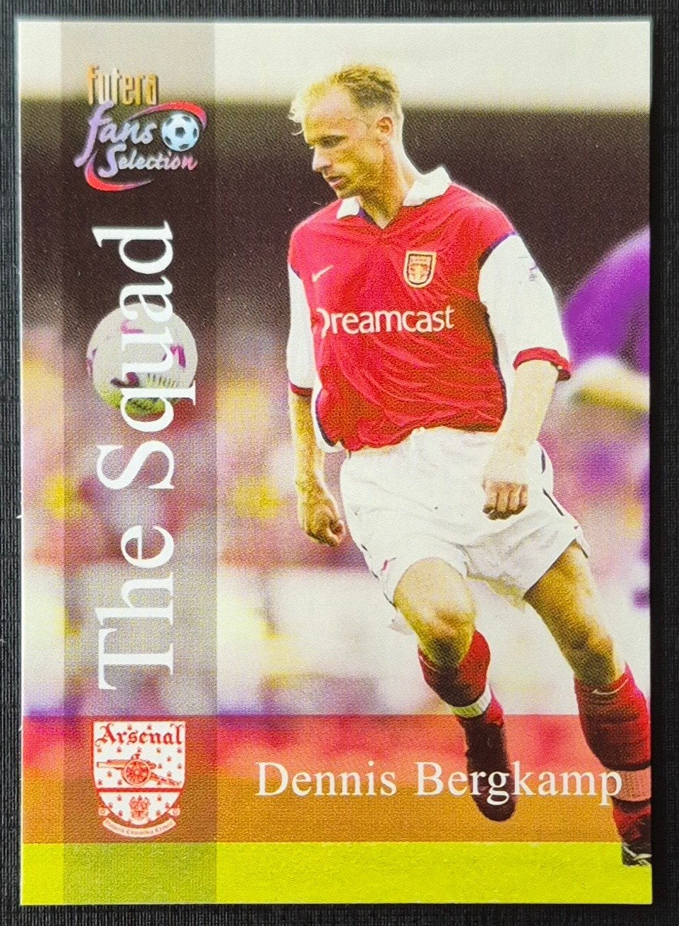 Futera Dennis Bergkamp - Arsenal FC, 1998/1999, Ophalen of Verzenden, Zo goed als nieuw, Buitenlandse clubs, Poster, Plaatje of Sticker