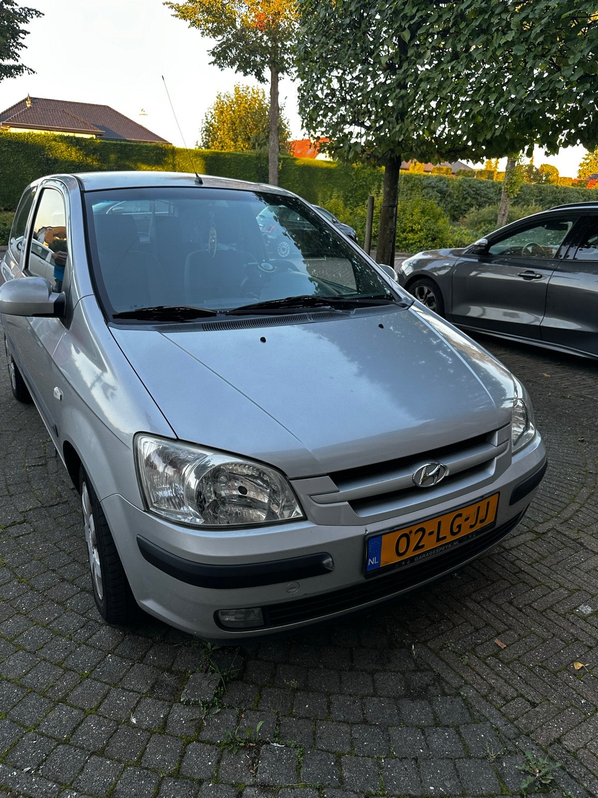 Hyundai Getz 1.3 3DRS 2003 Grijs, Auto's, Voorwielaandrijving, 450 kg, 40 €/maand, 4 cilinders