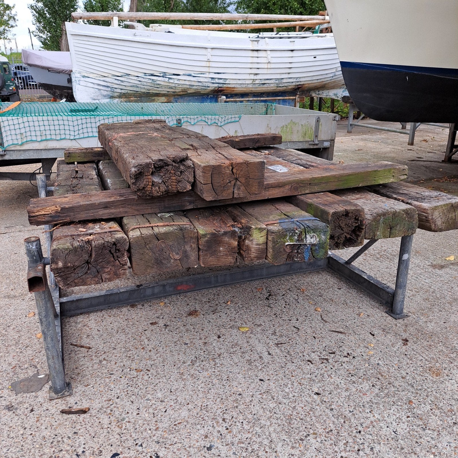 spoorbielzen, Ophalen, Gebruikt, Hout, Biels