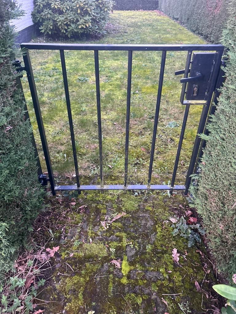 Poort met hekwerk, Tuin en Terras, Ophalen, Met poort, Gebruikt, Tuinhek
