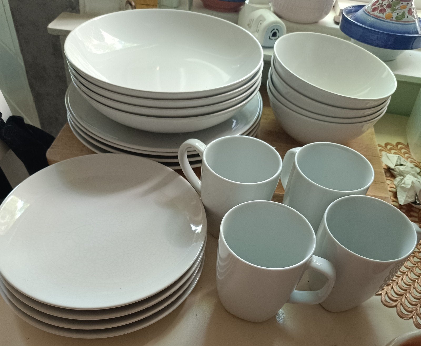 20 20 delig wit ikea servies,, Ophalen, Zo goed als nieuw, Overige stijlen, Porselein