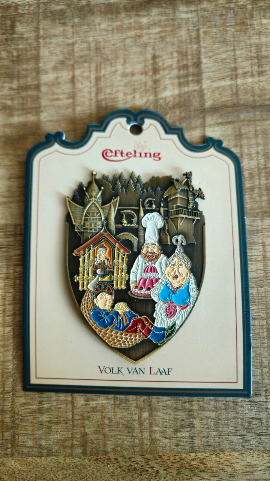 Efteling Volk Van Laaf Reuzen Pin, Verzamelen, Ophalen of Verzenden, Nieuw, Button of Speldje