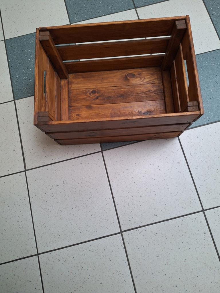 2 Mooie houten kratjes, Ophalen of Verzenden, Zo goed als nieuw, Minder dan 50 cm, Minder dan 50 cm