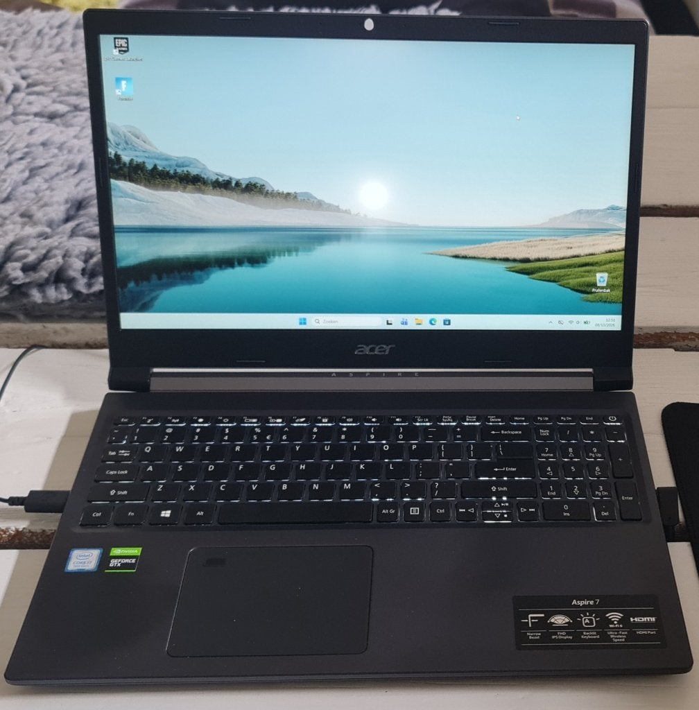 Acer Aspire 7 A715-75G – i7 / GTX 1650 Ti / 16GB / 512GB, Computers en Software, Ophalen, Gebruikt, Met videokaart, 2 tot 3 Ghz
