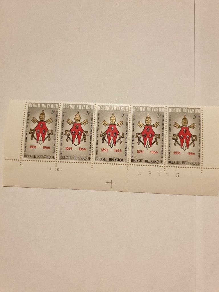 0716 belgie blok rerum novarum 3f 1891-1966 postfris, Verzenden