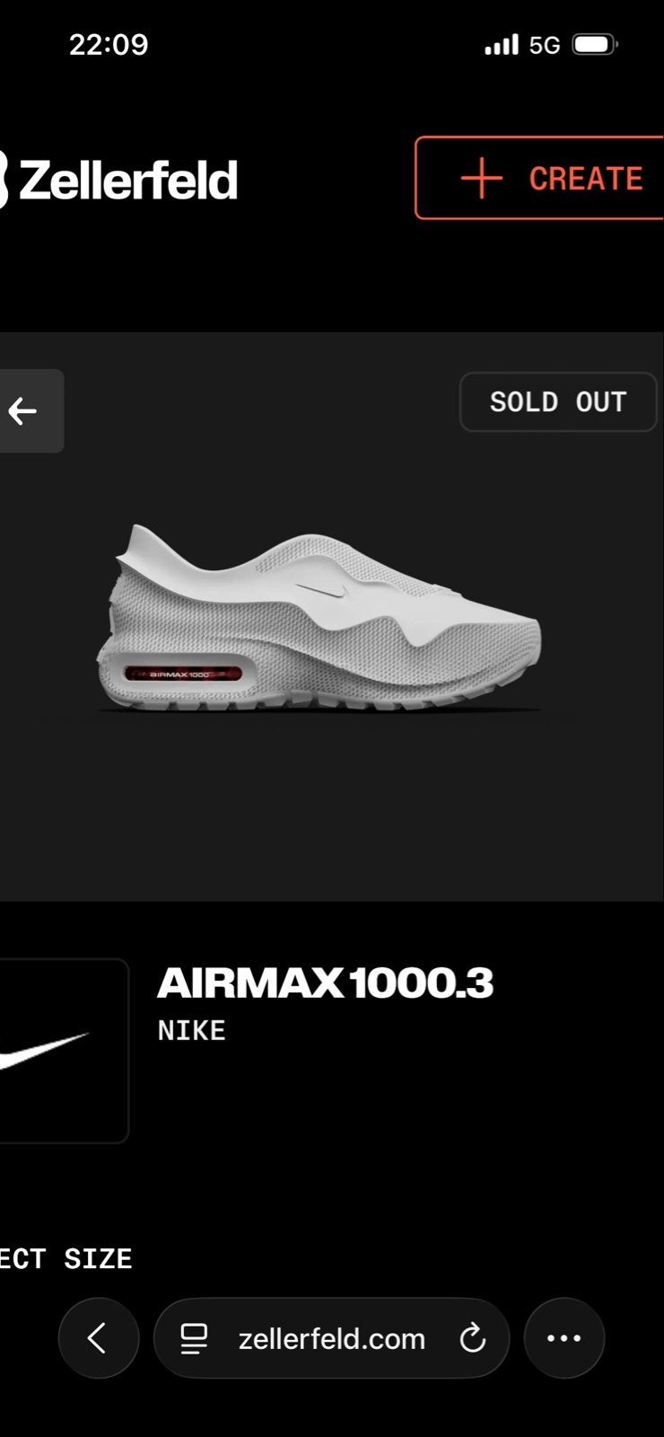 Nike Air Max 1000.3 Burgundy Crush - Maat 44, Ophalen of Verzenden, Nieuw, Bruin, Sneakers of Gympen
