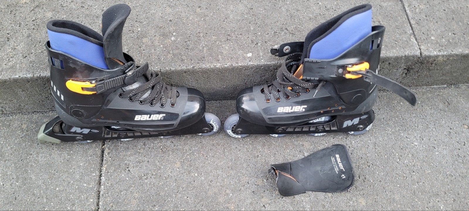 Bauer M100 Inline Skates / skeelers -  Maat 45 (US 11), Sport en Fitness, Skeelers, Ophalen of Verzenden, Gebruikt, Bauer