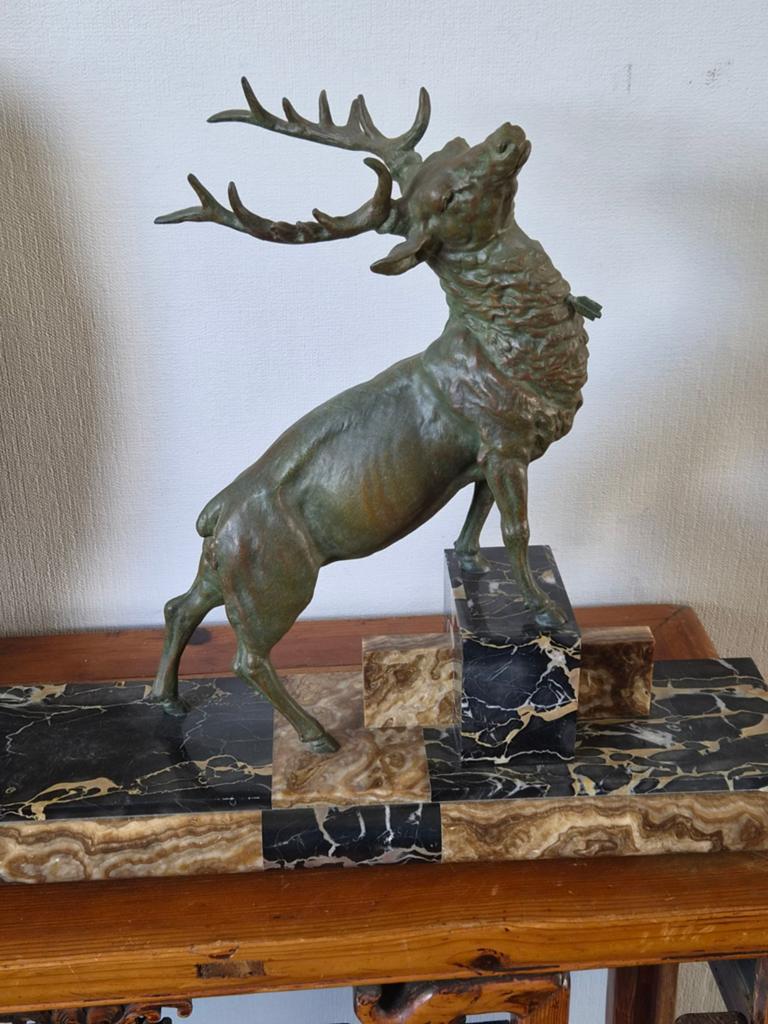 Mooi groot bronzen beeld, Antiek en Kunst, Ophalen