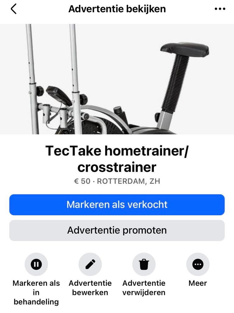 2 in 1 Crosstrainer, Ophalen of Verzenden, Zo goed als nieuw, Crosstrainer