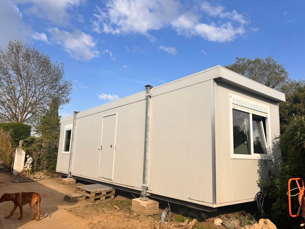 Directiekeet, woonunit, tiny house, bouwkeet, portacabin., Ophalen, Zo goed als nieuw