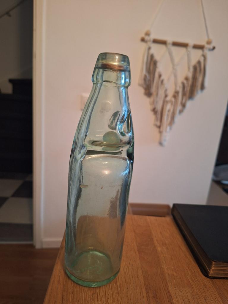 Antieke Codd-fles met knikker - Uniek verzamelobject, Ophalen of Verzenden