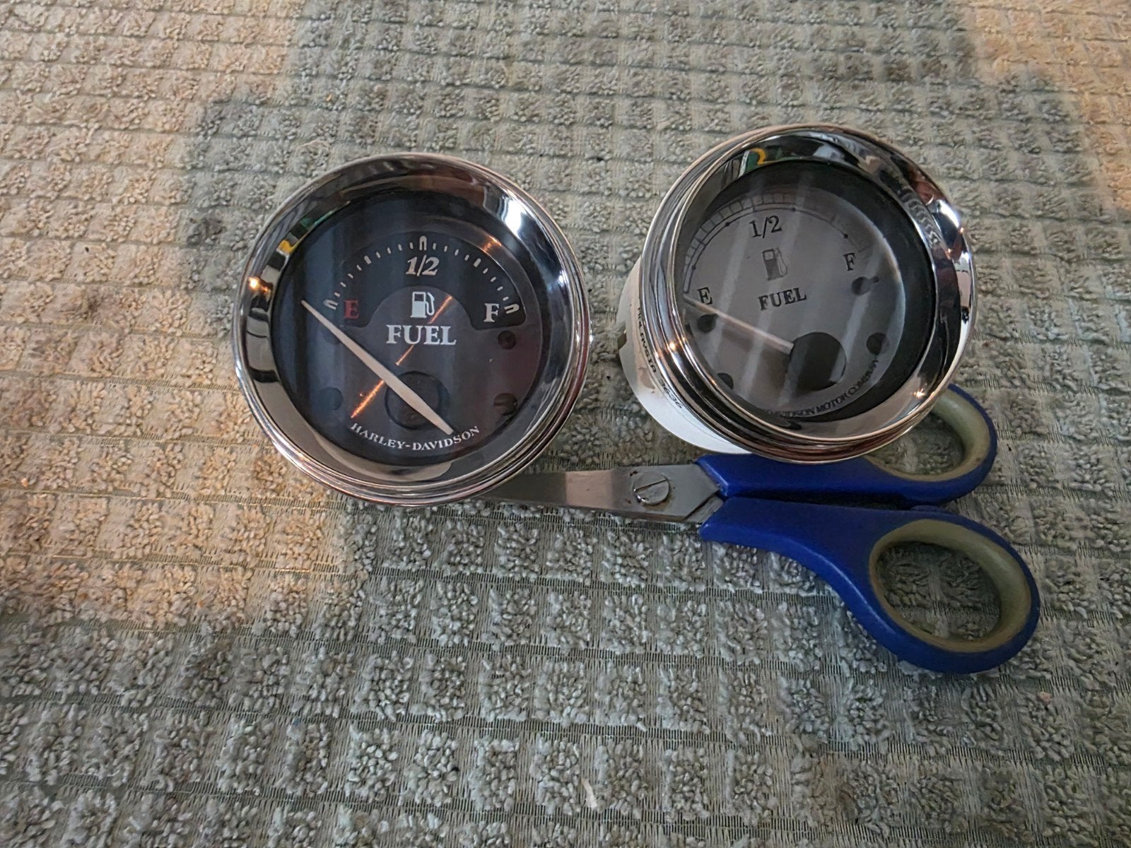 Harley Davidson Benzine Meters - Set van 2, Ophalen of Verzenden