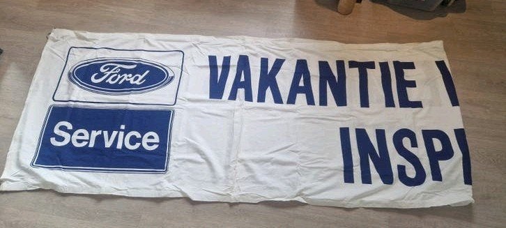 Ford Service reclamevlag 4,8 meter, Ophalen of Verzenden